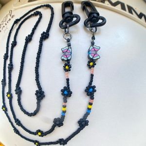 Black chain with charm - custom